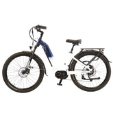 Cysum NOVA  Step-Thru Electric Bike - UK with blue frame on a white background